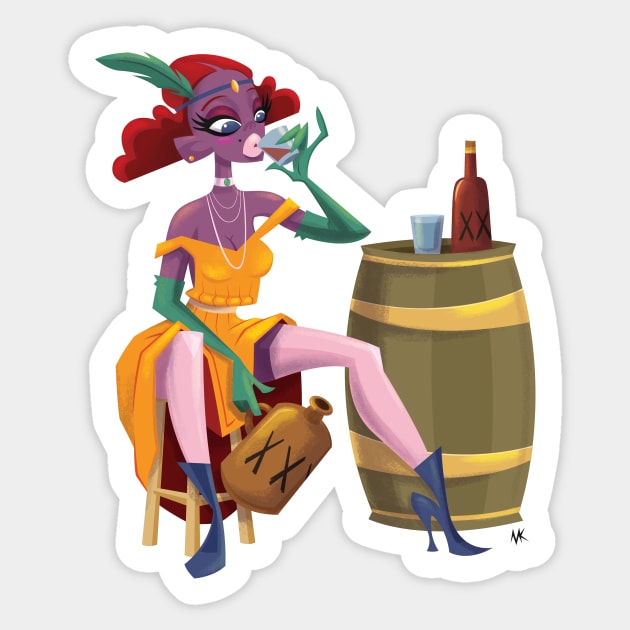 moonshine Sticker by nocturnallygeekyme